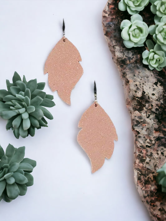 Pink Lemonade Leather Earrings - E19-1004