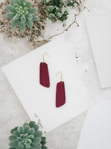 Genuine Leather Earrings - E19-1044