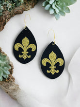 Load image into Gallery viewer, Saint&#39;s Themed Leather Earrings - E19-1125