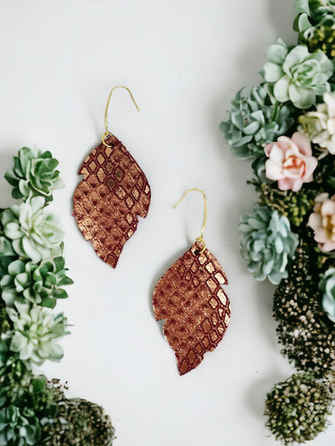 Genuine Leather Earrings - E19-1146