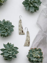 Load image into Gallery viewer, Bronze Tipped Alligator Leather Earrings - E19-1180