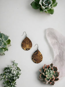 Genuine Leather Earrings - E19-1193