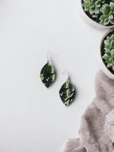 Load image into Gallery viewer, Green Camo Leather Earrings - E19-1199