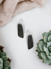 Load image into Gallery viewer, Distressed Gray Leather Earrings - E19-1269
