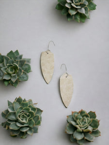 Hair On Pattern Leather Earrings - E19-1274