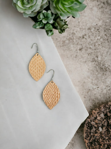 Genuine Leather Earrings - E19-1305