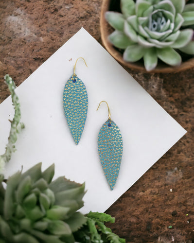 Genuine Leather Earrings - E19-1363