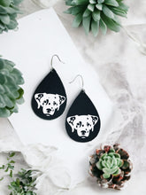 Load image into Gallery viewer, Dalmatian Themed Leather Earrings - E19-1403