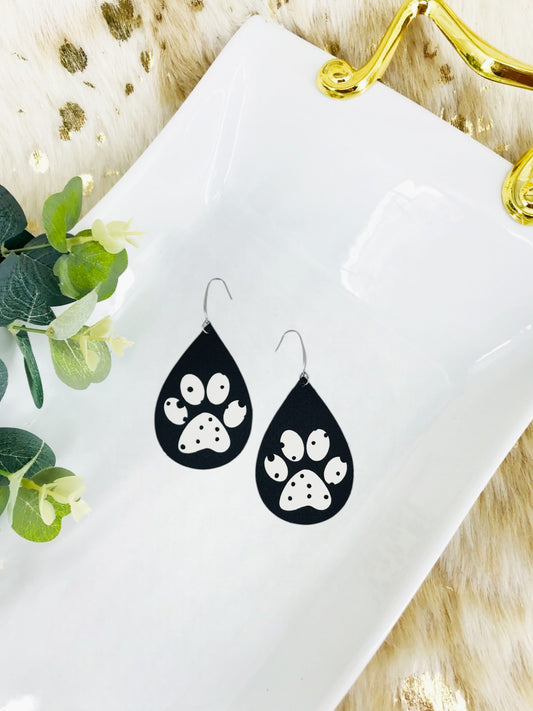 Dalmatian Themed Leather Earrings - E19-1407