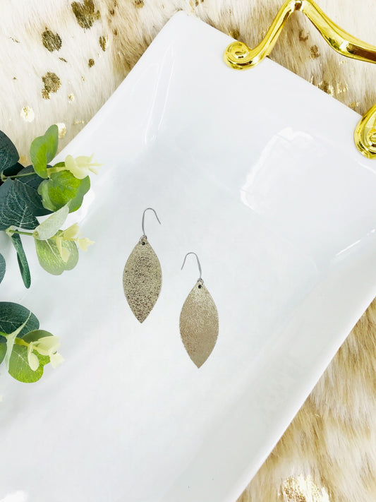 Platinum Leather Earrings - E19-1488