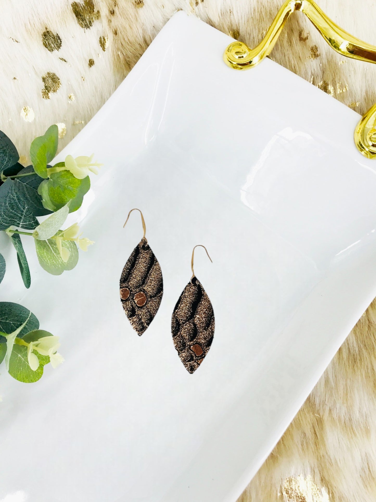 Genuine Leather Earrings - E19-1502