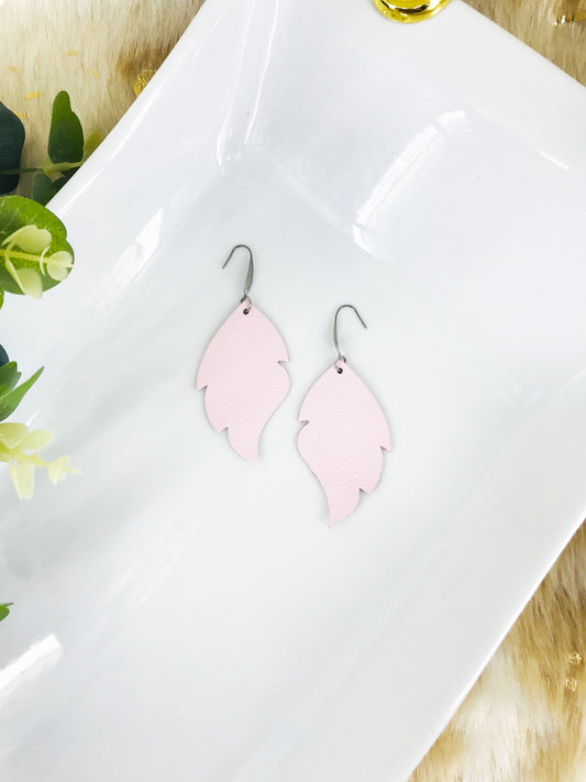 Baby Pink Genuine Leather Earrings - E19-1517