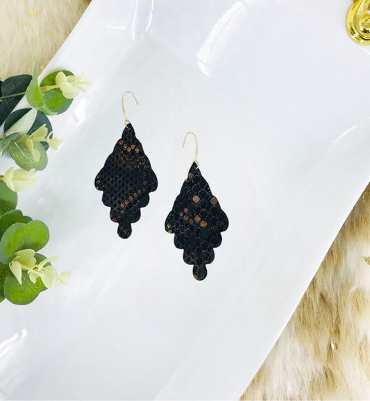 Dust Sunset Metallic Leather Earrings - E19-1599