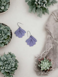 Lilac Genuine Leather Earrings - E19-1817