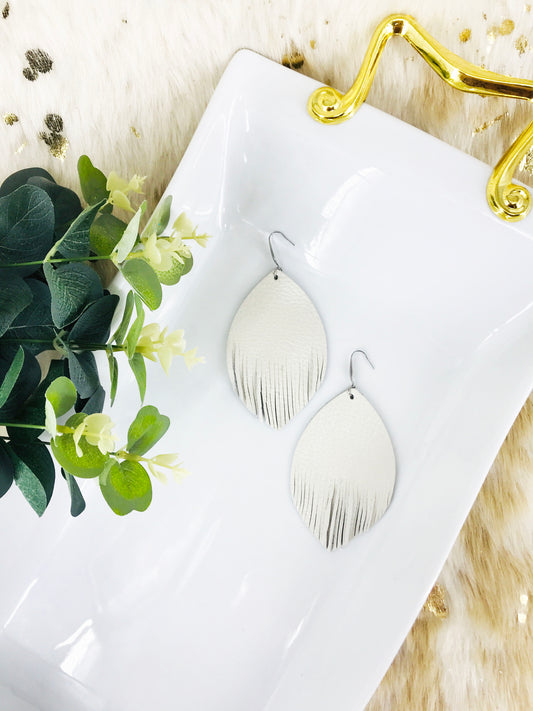 Ivory Genuine Leather Earrings - E19-182