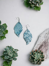 Load image into Gallery viewer, Turquoise Genuine Leather Earrings - E19-1876