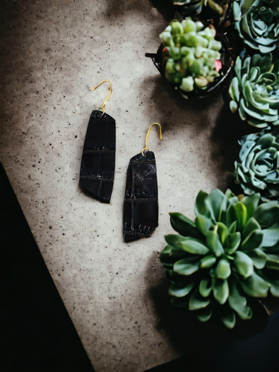 Genuine Leather Earrings - E19-1985