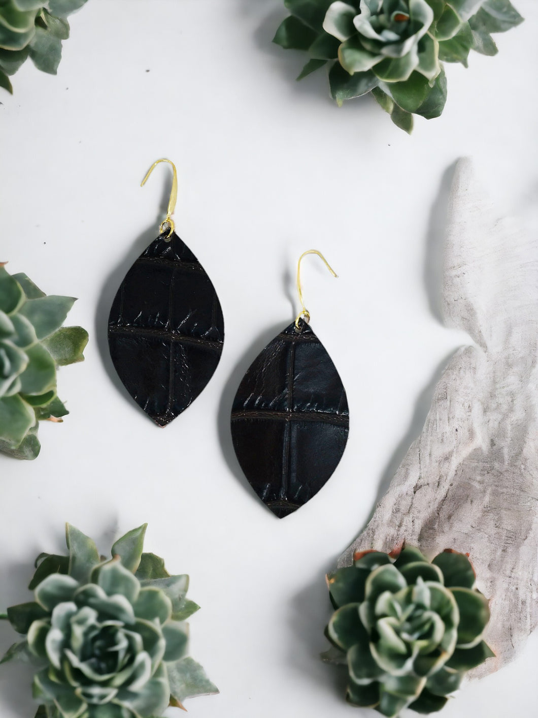 Genuine Leather Earrings - E19-1991