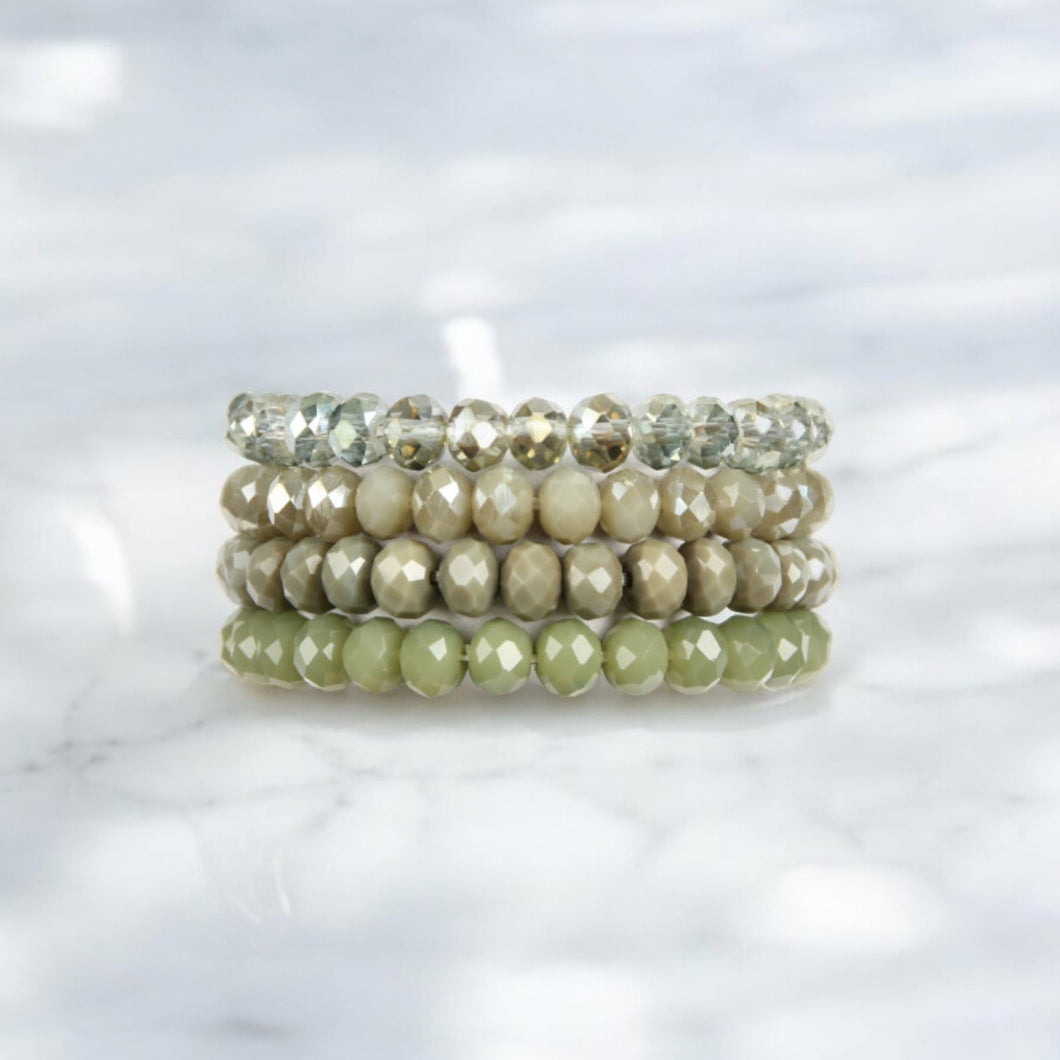 Olive Stack Bracelet Set - B2125