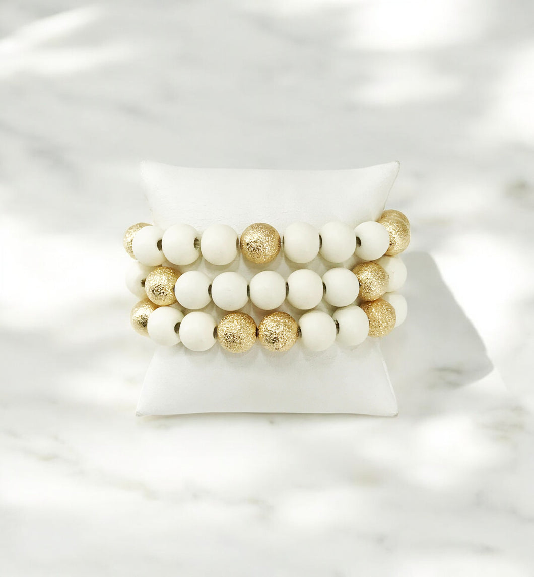 Ivory Isabelle Bracelet Stack - B2138