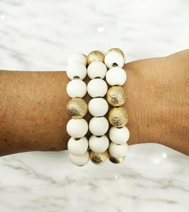 Ivory Isabelle Bracelet Stack - B2138