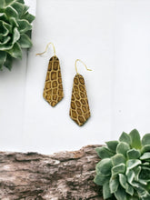 Load image into Gallery viewer, Brown Genuine Leather Earrings - E19-2250