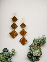 Load image into Gallery viewer, Brown Genuine Leather Earrings - E19-2251