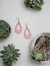 Load image into Gallery viewer, Pink Genuine Leather Earrings - E19-2595