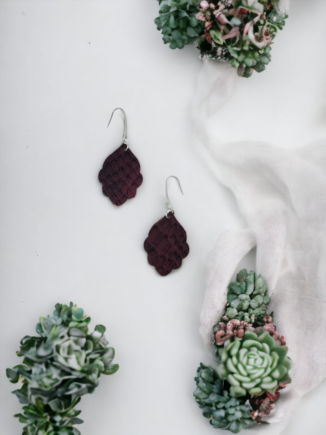 Genuine Leather Earrings - E19-2666