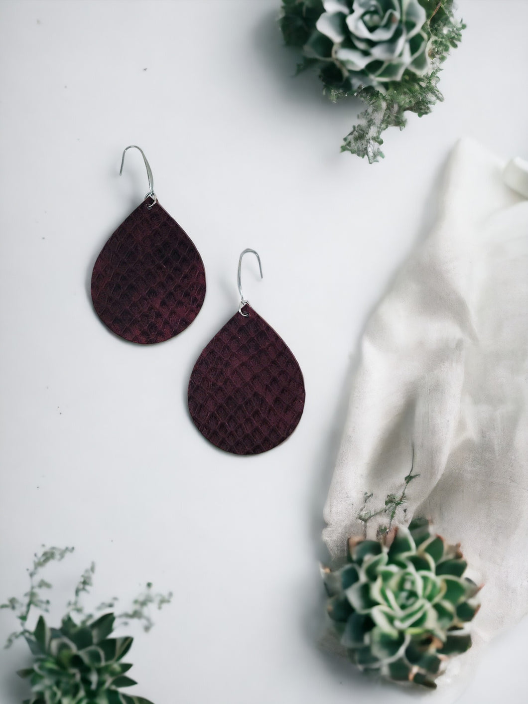 Genuine Leather Earrings - E19-2673