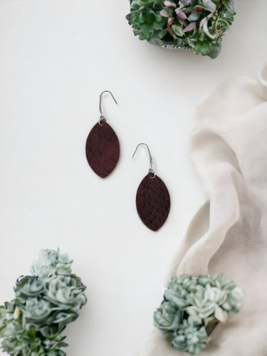 Genuine Leather Earrings - E19-2682