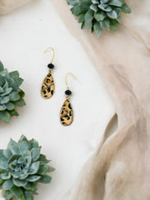 Load image into Gallery viewer, Hair On Leopard Leather Pendant Earrings - E19-2707