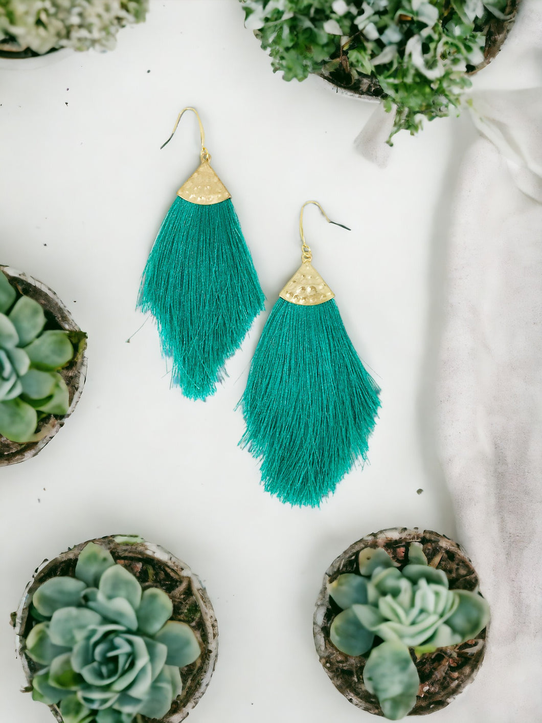 Large Tassel Pendant Earring - E19-2776