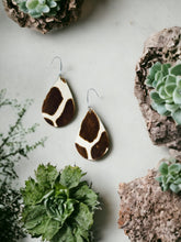 Load image into Gallery viewer, Exotic Hair On Leather Earrings - E19-2809