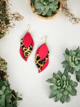 Load image into Gallery viewer, Layered Genuine Leather Earrings - E19-2892