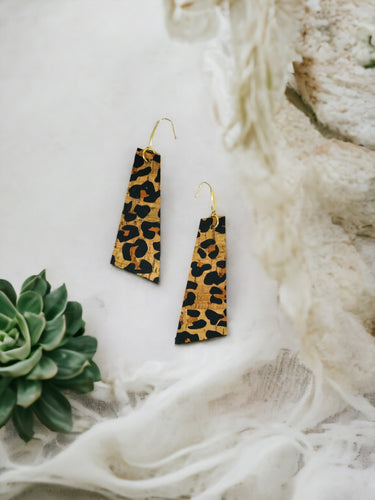 Leopard Cork Earrings - E19-3002