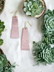 Pink Portuguese Cork Earrings - E19-3004