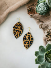 Load image into Gallery viewer, Leopard Cork Earrings - E19-3009