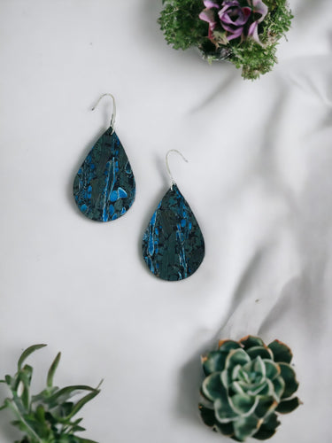 Turquoise Portuguese Cork Earrings - E19-3012