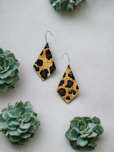 Leopard Cork Earrings - E19-3014