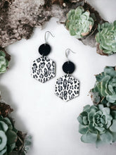 Load image into Gallery viewer, Leopard Faux Leather Earrings - E19-3054