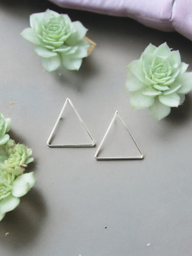 Triangle Pendant Stud Earrings - E19-3311