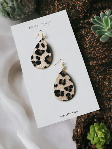 Leopard Faux Leather Earrings - E19-3321