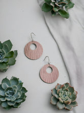 Load image into Gallery viewer, Light Pink Genuine Leather Earrings - E19-363