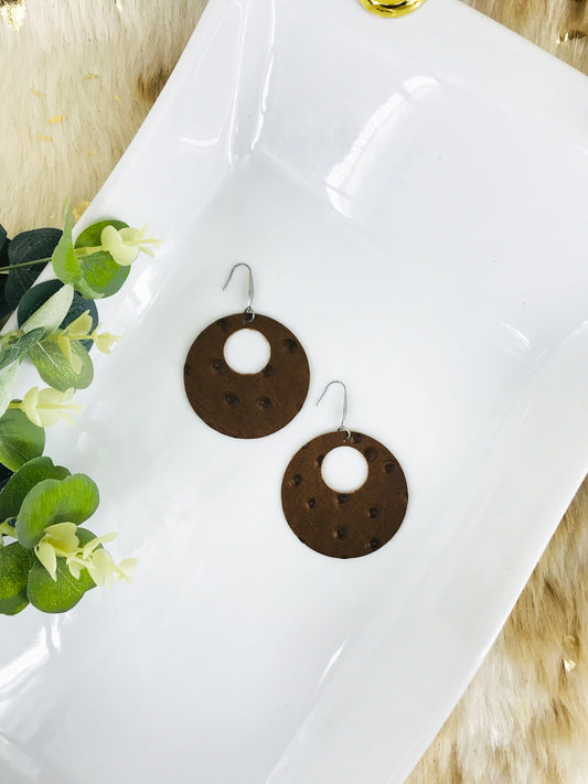 Genuine Leather Earrings - E19-366