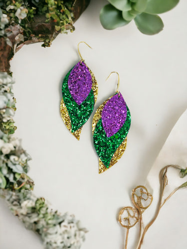 Mardi Gras Themed Earrings - E19-3810