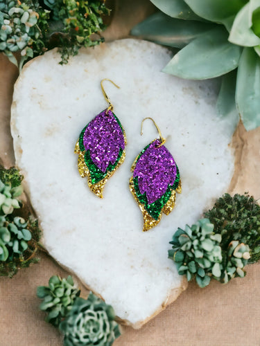 Mardi Gras Themed Earrings - E19-3811