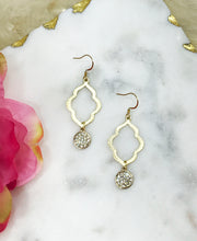 Load image into Gallery viewer, Pave Pendant Earrings - E19-3972