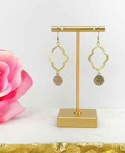 Pave Pendant Earrings - E19-3972