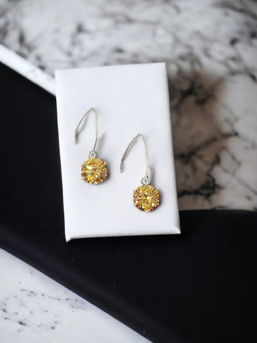 Large CZ Pendant Earrings - E19-4144